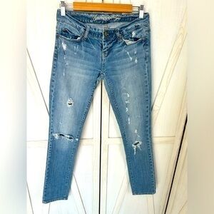 ✨American Eagle 🦅 Skinny 77 vintage distressed jeans 👖 2
